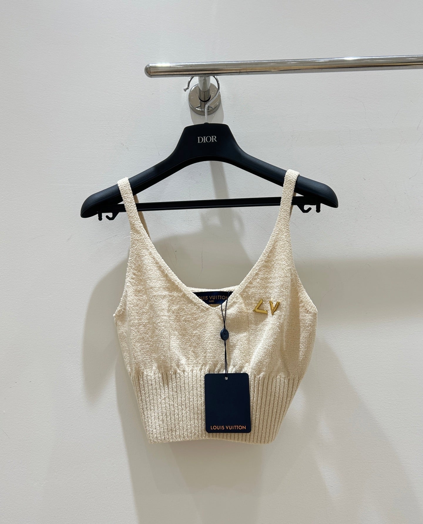 LV V-neck Cropped Camisole in Cotton 218907