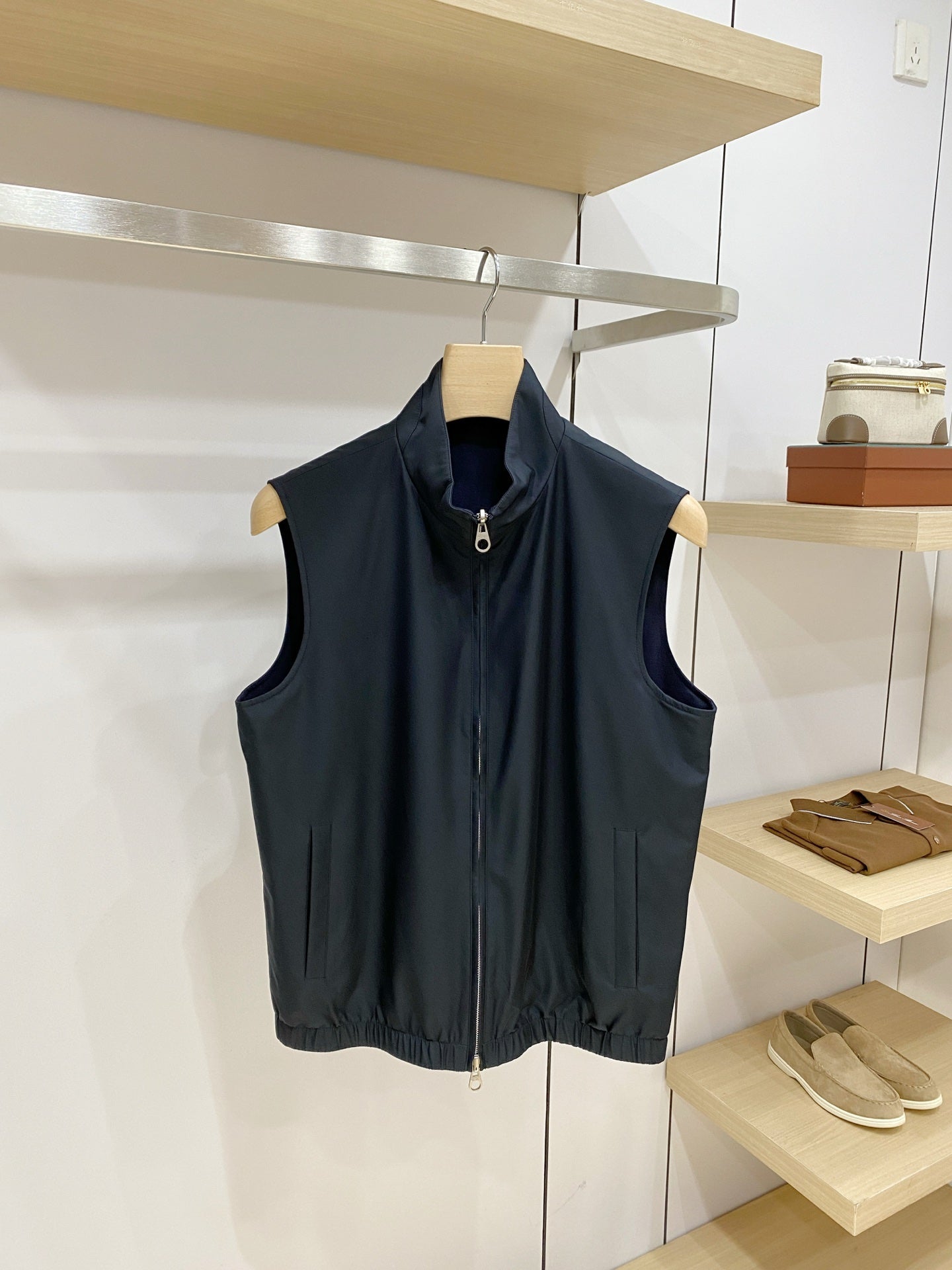 LP Reversible Stand Collar Gilet Poly-Cotton