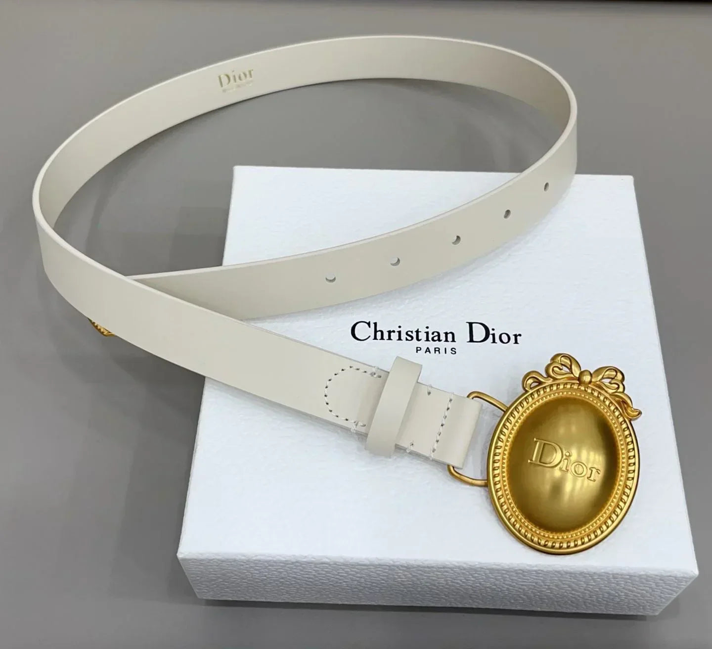Dior Médaillon Belt 25mm Smooth Calfskin