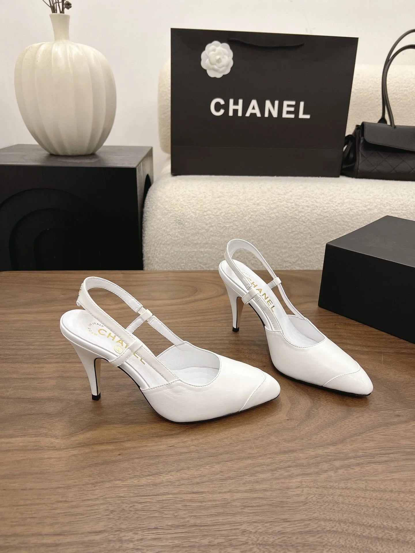 Chanel 2026 Slingback 90mm Suede Sheepskin 191448