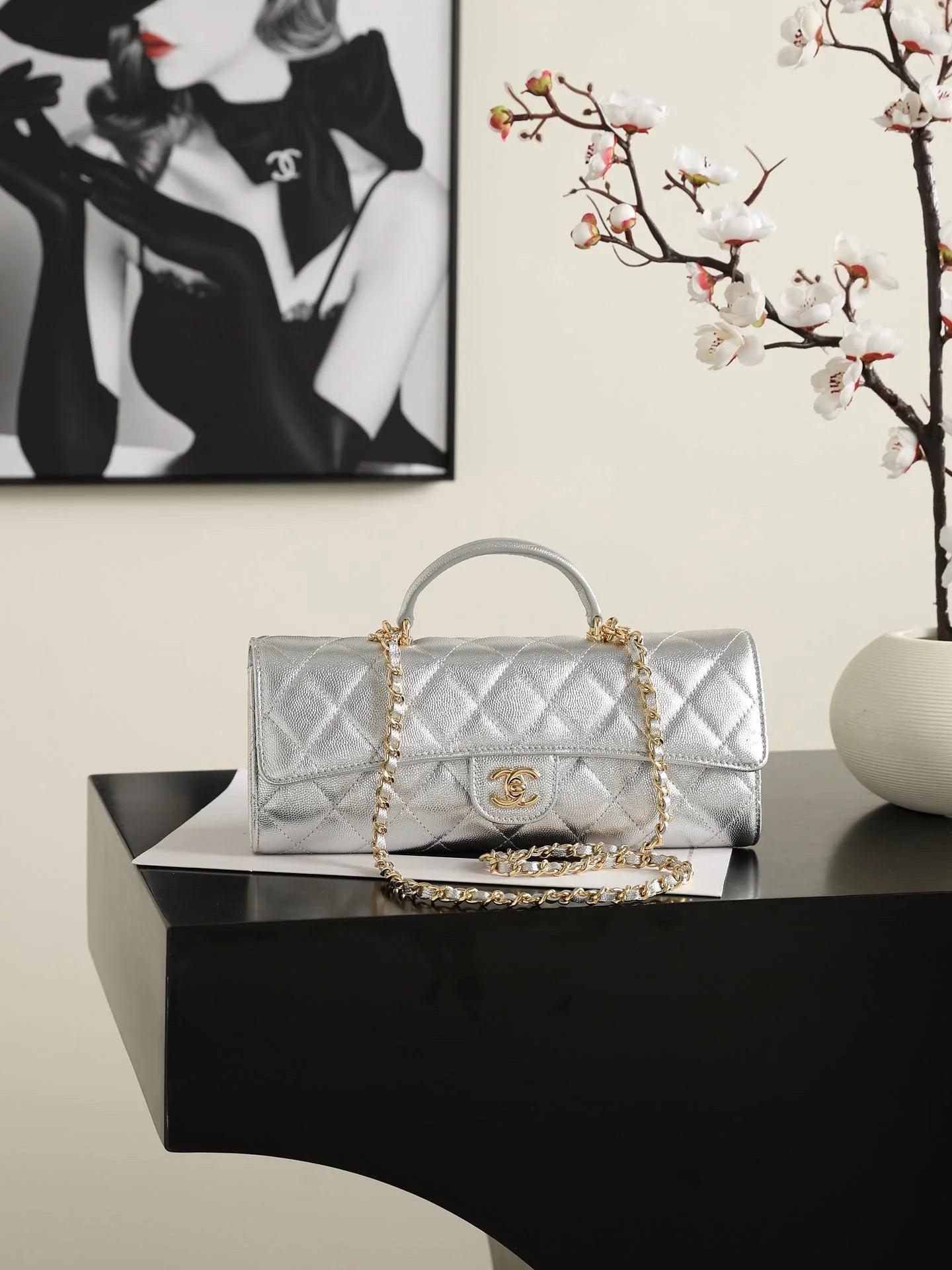 Chanel 2026 Classic Top Handle Bag 25cm Calfskin