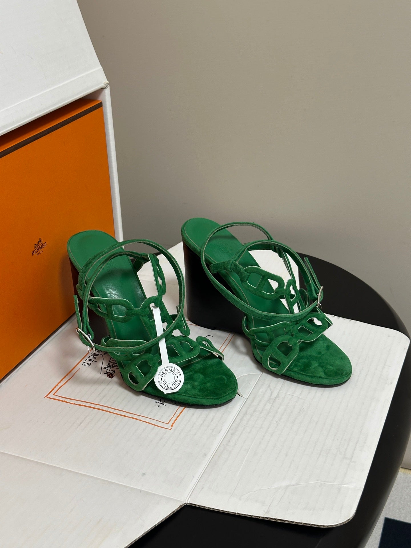 HM 26s Noumea 85 Sandals 8.5cm Leather 185843