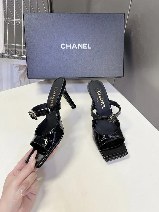 Channel 2026 Mule 70mm Embossing And Suede Calfskin 895349