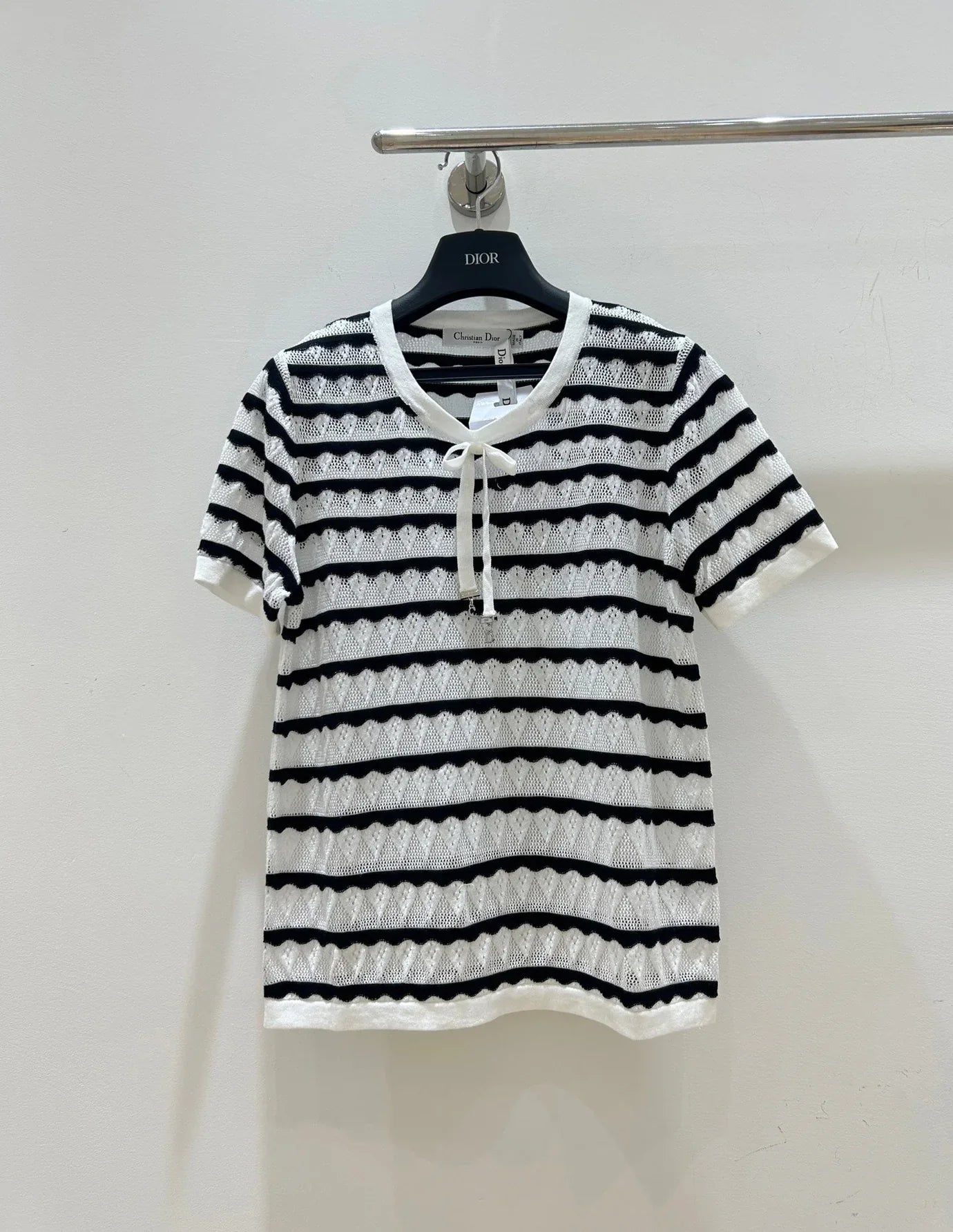 Dior 2026 Short-Sleeved Shirts Bow Detail Tencel 002