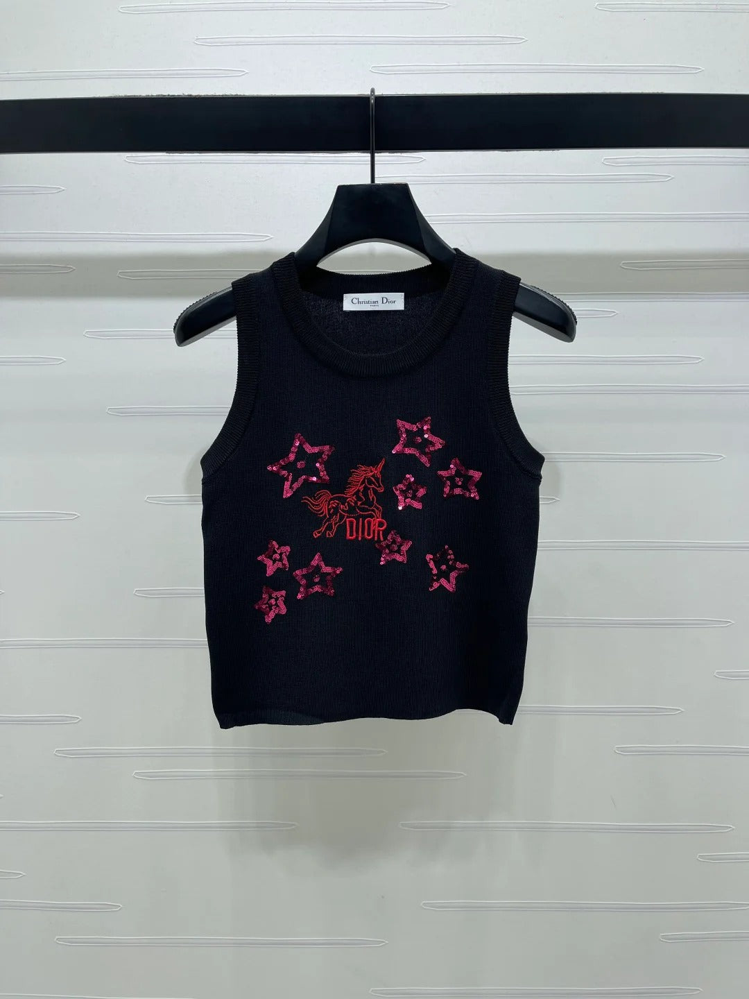 Dior 2026 Sequined Knit Vest Wool
