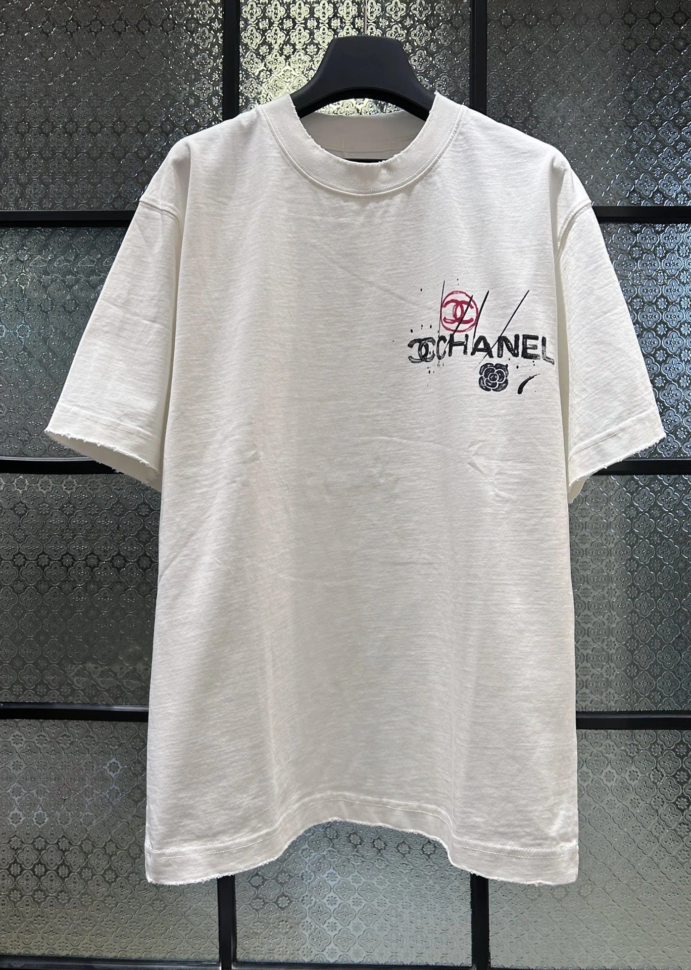 Chanel 2026 T-shirt Black White Green Cotton